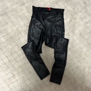 Spanx size small faux leather leggings